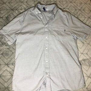 Light Blue short Sleeve button up
